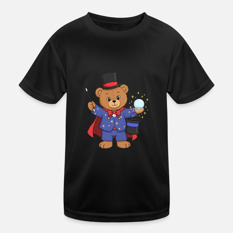Teddy Bear Wizard Kids Functional T-Shirt