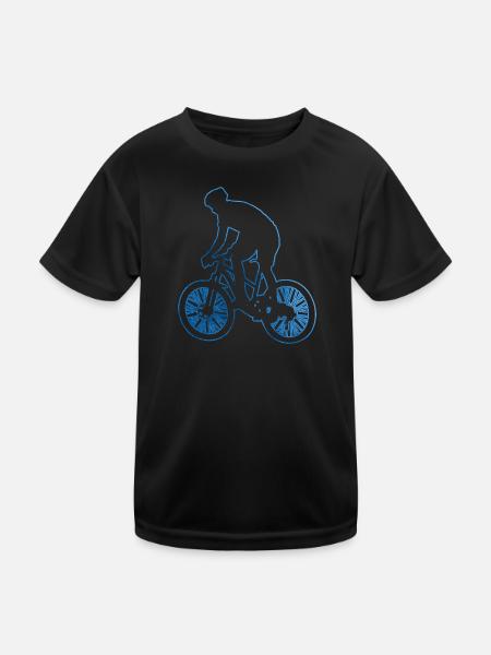 Cyclisme Femmes Cyclisme VTT VTT - T-shirt sport Enfant - noir - Devant
