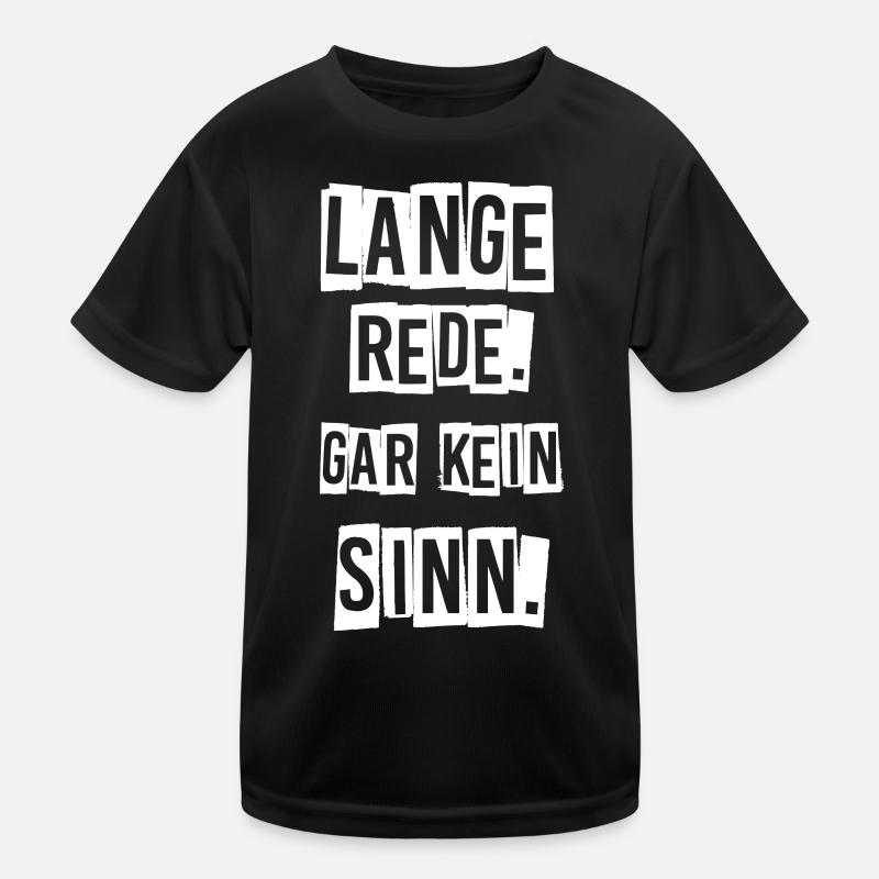 Lange rede. Kinder Funktions-T-Shirt