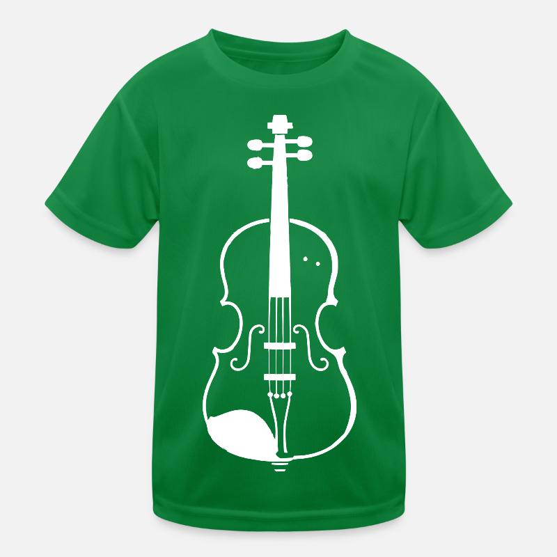 Fiddle Sketch Kids Functional T-Shirt