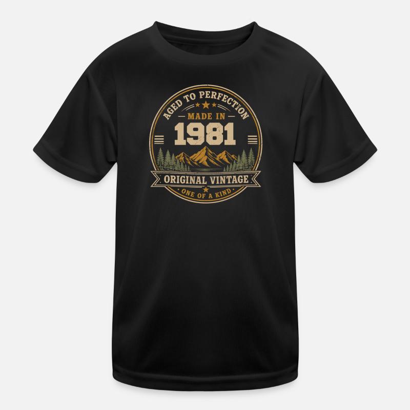 1981 Retro 1981 Vintage, 1981 Geschenk 1981 Kinder Funktions-T-Shirt