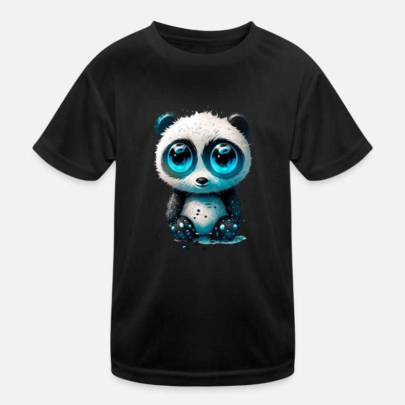 Doux panda ours T-shirt sport Enfant