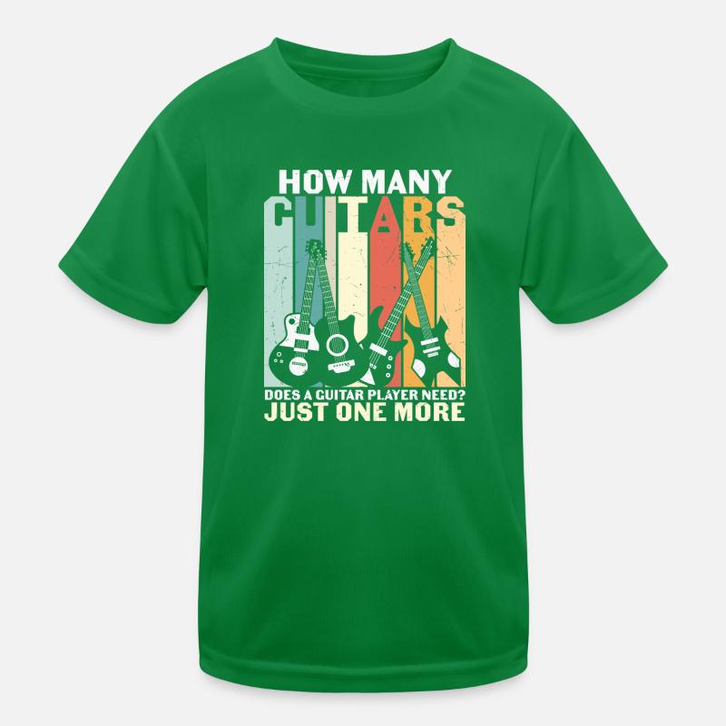 How many guitars does a guitar player need? Kids Functional T-Shirt