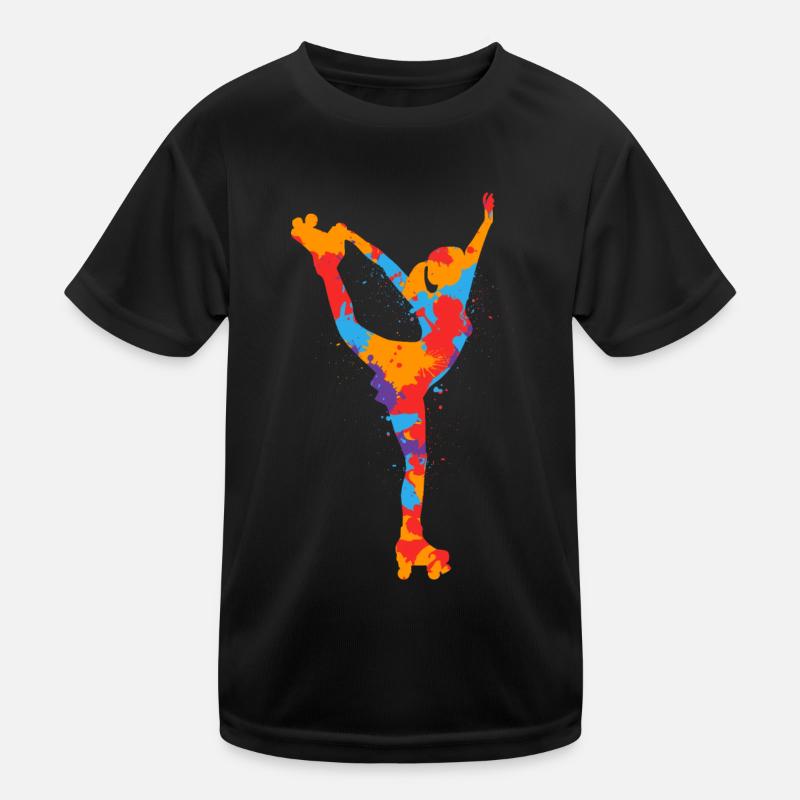 Rollschuhe Bunt Roller Skates Mädchen Rollschuh Kinder Funktions-T-Shirt