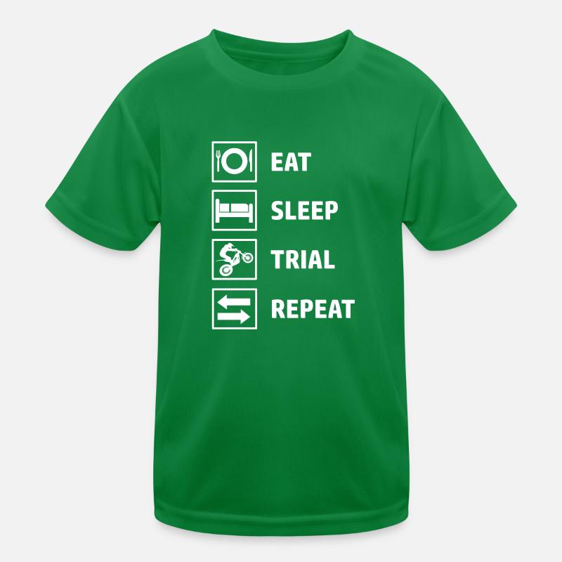 Répéter l’essai Eat Sleep T-shirt sport Enfant