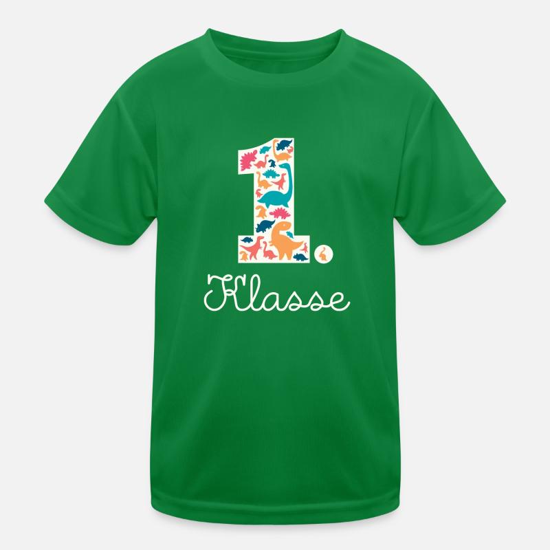 1. Klasse Dinosaurier Dino T Rex Einschulung Kinder Funktions-T-Shirt