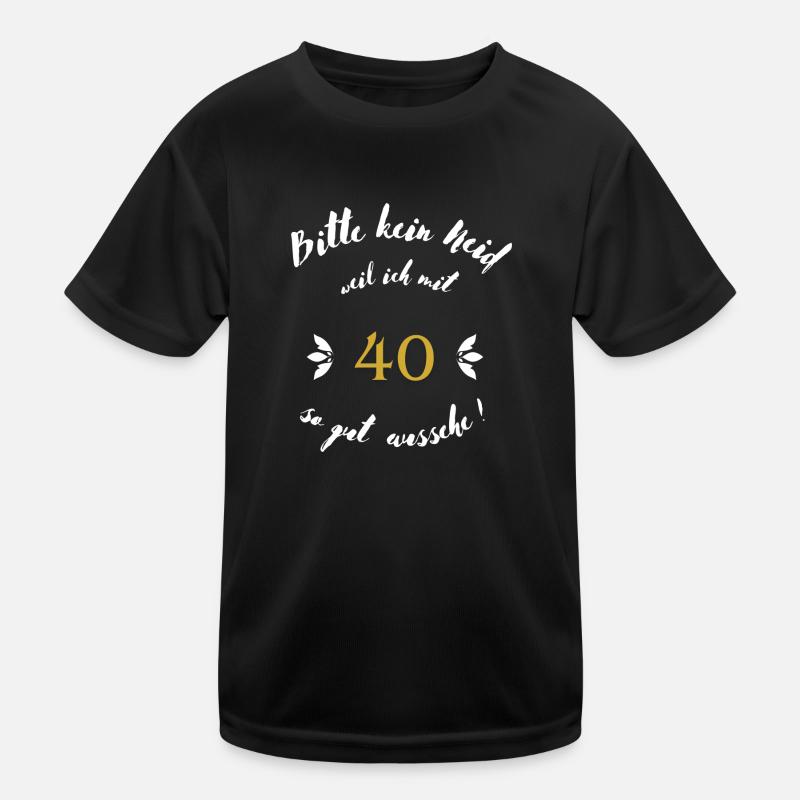 40er weiß Kinder Funktions-T-Shirt