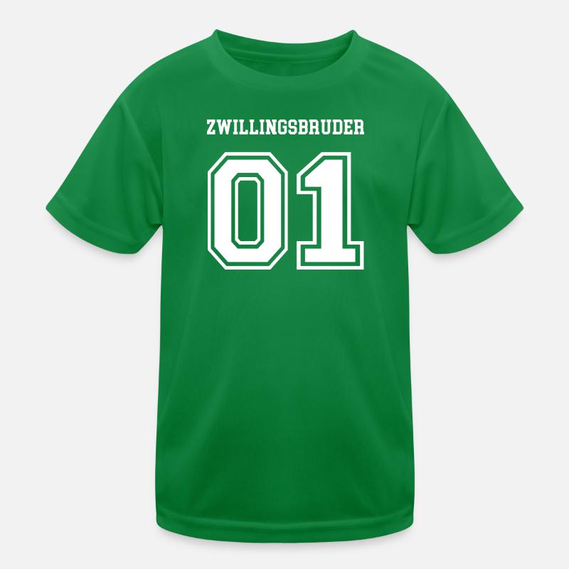 Zwillingsbruder 01 Outfit Partnerlook Zwillinge Kinder Funktions-T-Shirt