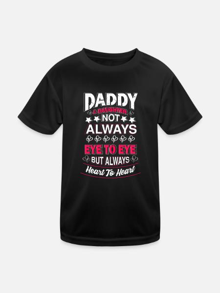 father and daughter - Kids Functional T-Shirt - black - Front