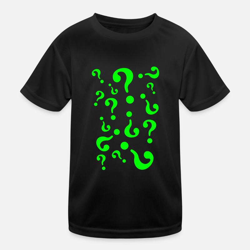 Fragezeichen Kinder Funktions-T-Shirt