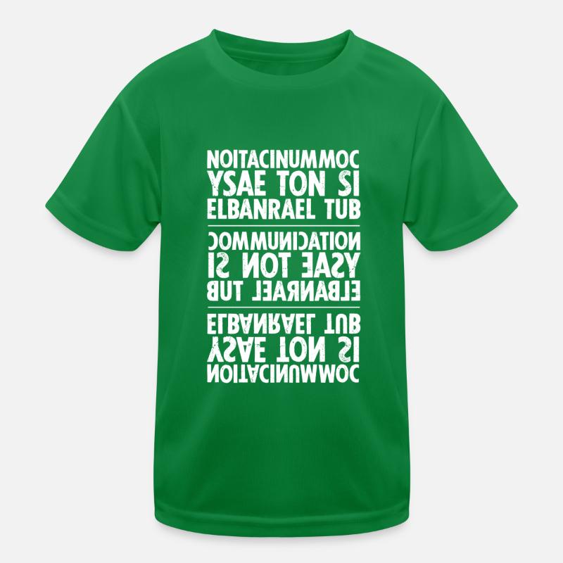 communication white sixnineline Kids Functional T-Shirt