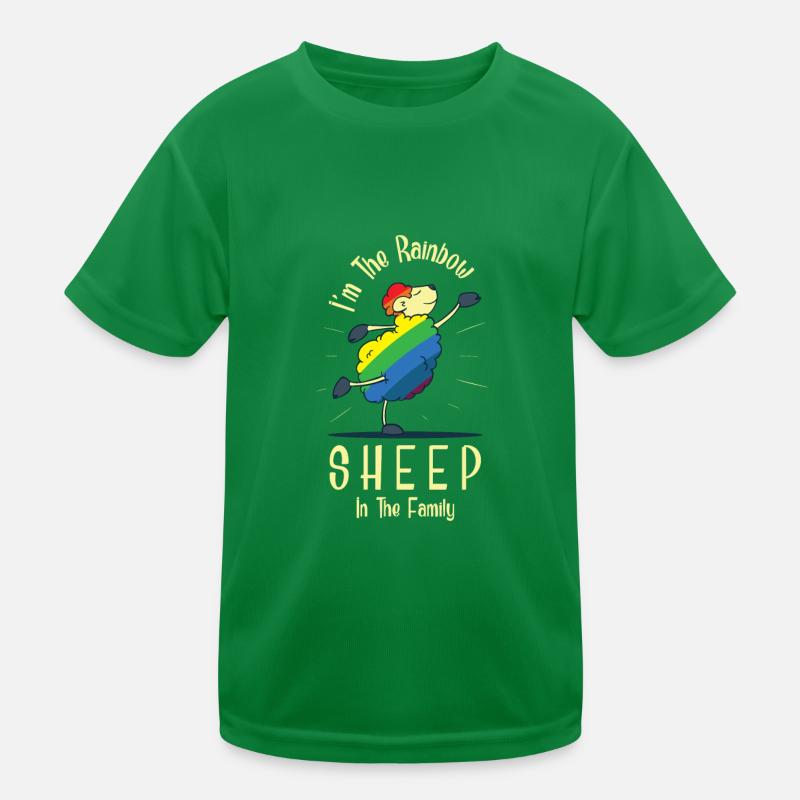 Rainbow Sheep LGBT Kinder Funktions-T-Shirt