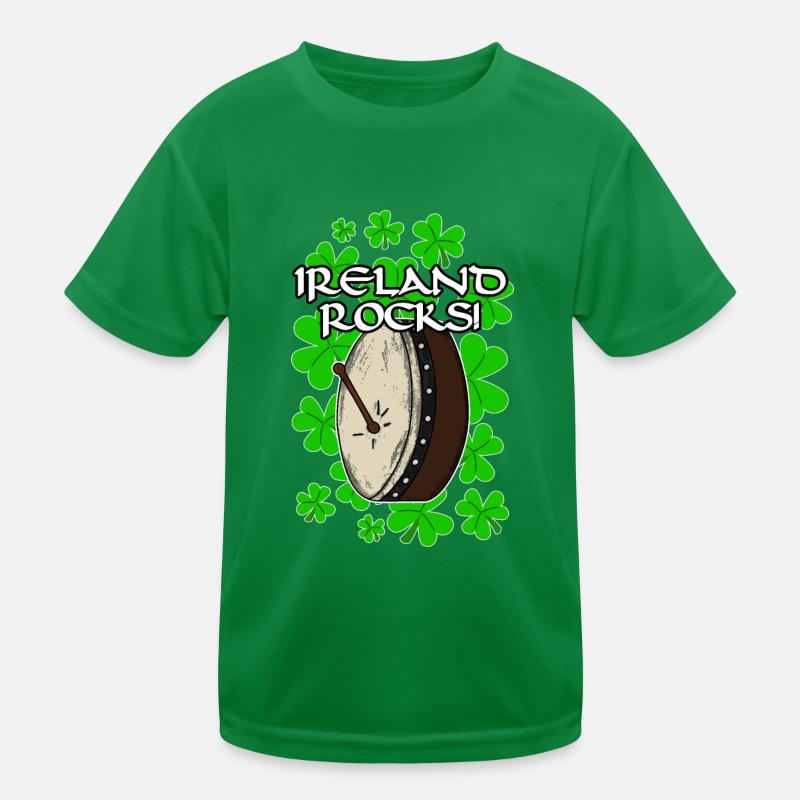 Irland Rocks Bodhran Irish St Patrick es Day Kinder Funktions-T-Shirt