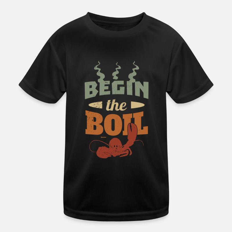 Hummer essen kochen Restaurant Koch Kinder Funktions-T-Shirt