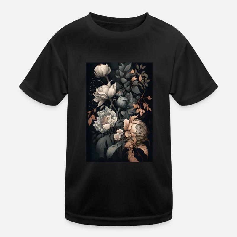 Blumen Gemälde Geschenk Kinder Funktions-T-Shirt
