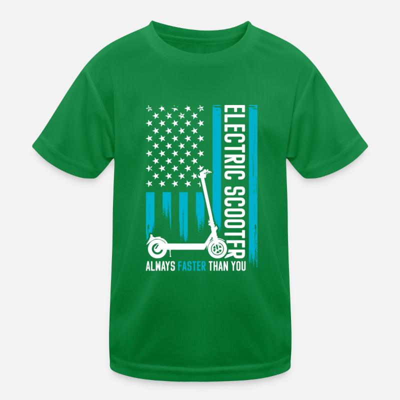 E-Scooter Electrics E-Scooter Charging Station Kids Functional T-Shirt