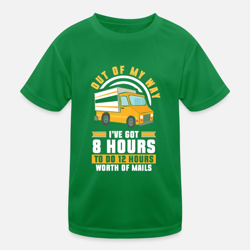 Postman Postman Parcels Courier Service Kids Functional T-Shirt