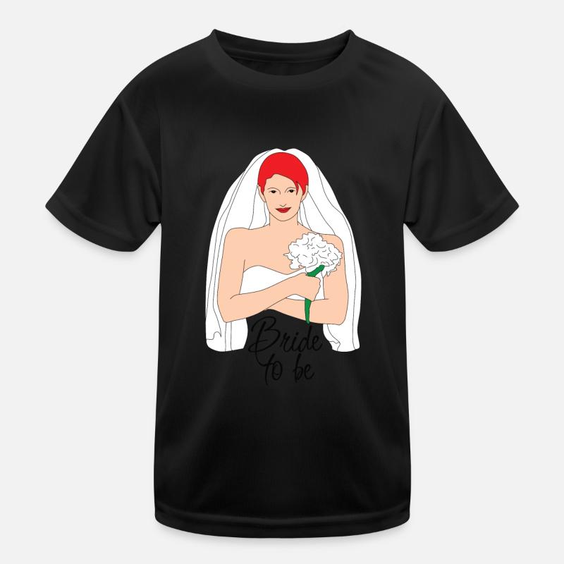 bride to be red 2 Kids Functional T-Shirt