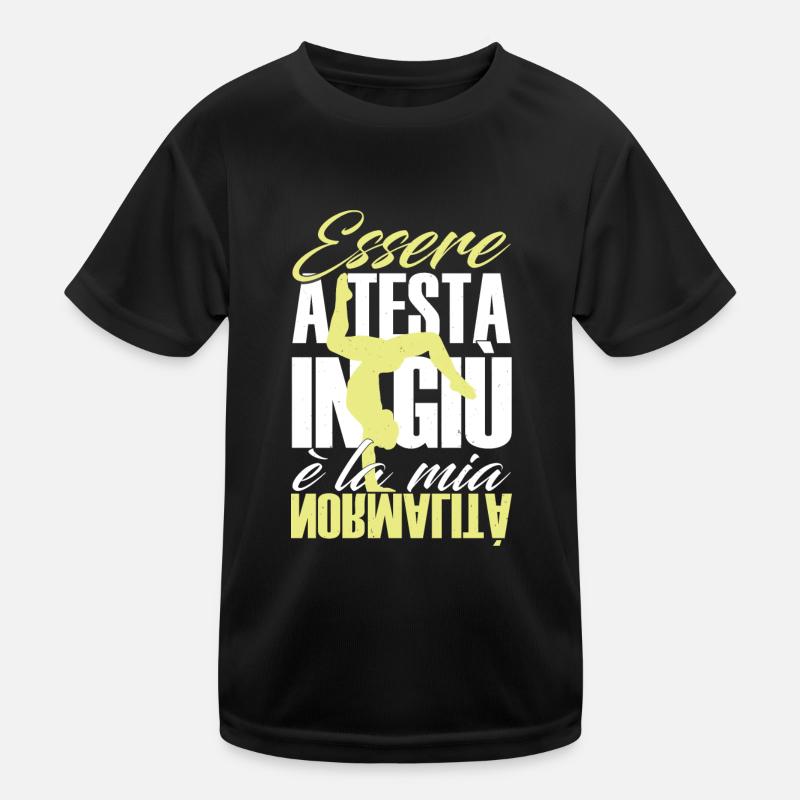 Ginnastica Ritmica Ginnasta Ginnastica Artistica - Maglietta sportiva per bambini - nero