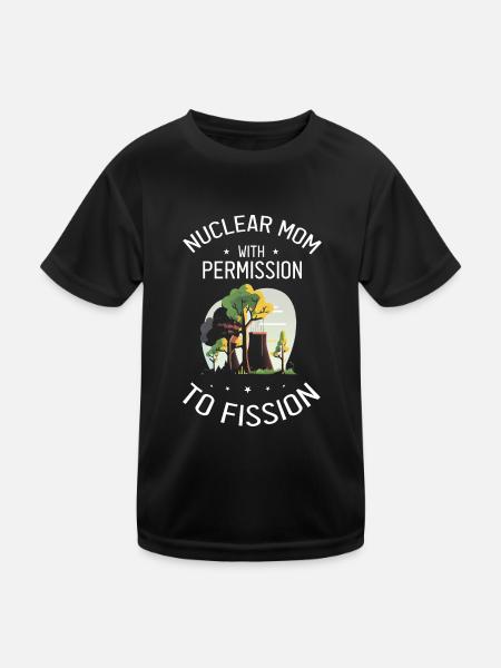 Kernenergie Design für Erneuerbare Kernenergie - Kinder Funktions-T-Shirt - Schwarz - Vorne
