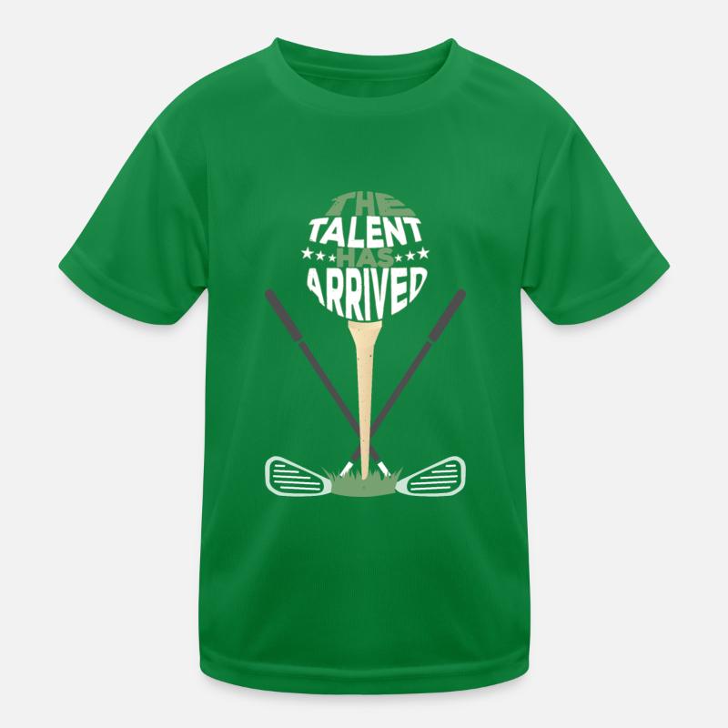 Das Talent ist angekommen Golfer Golfing Kinder Funktions-T-Shirt