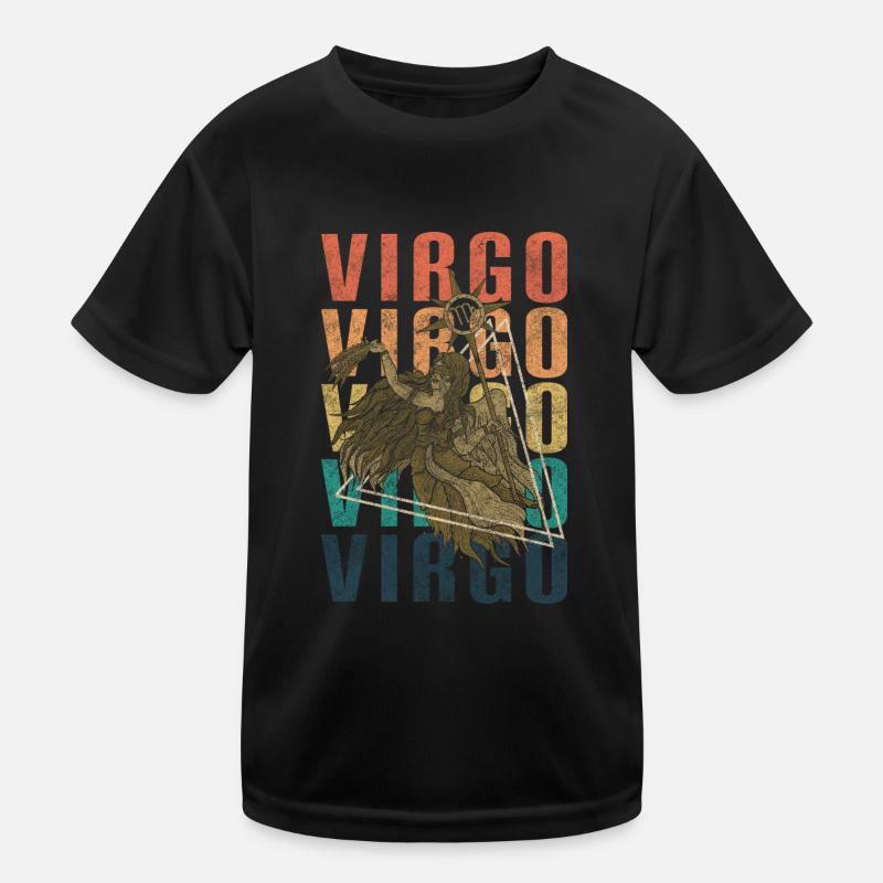 Virgo Birth Element Mercury Kids Functional T-Shirt