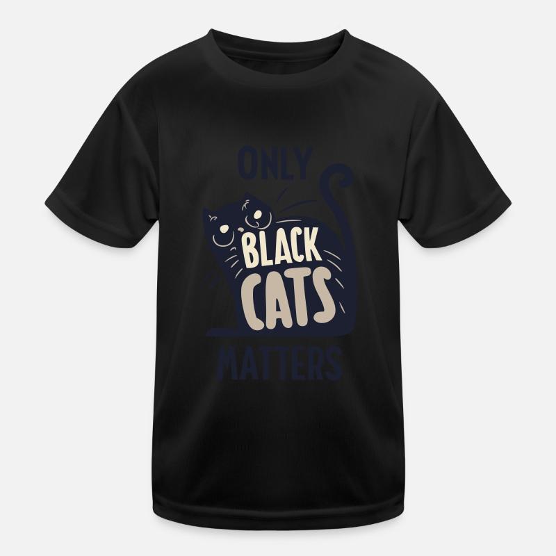 Le chat noir compte T-shirt sport Enfant