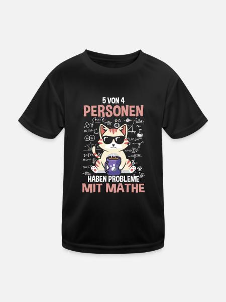 5 out of 4 people struggle with math - Kids Functional T-Shirt - black - Front