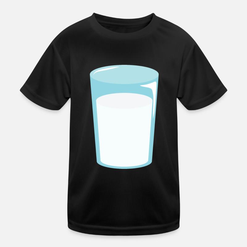 Glas Milch Kinder Funktions-T-Shirt