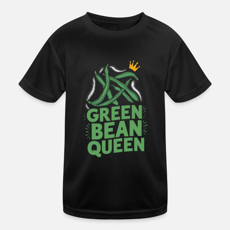 Grüne Bohnen Kinder Funktions-T-Shirt