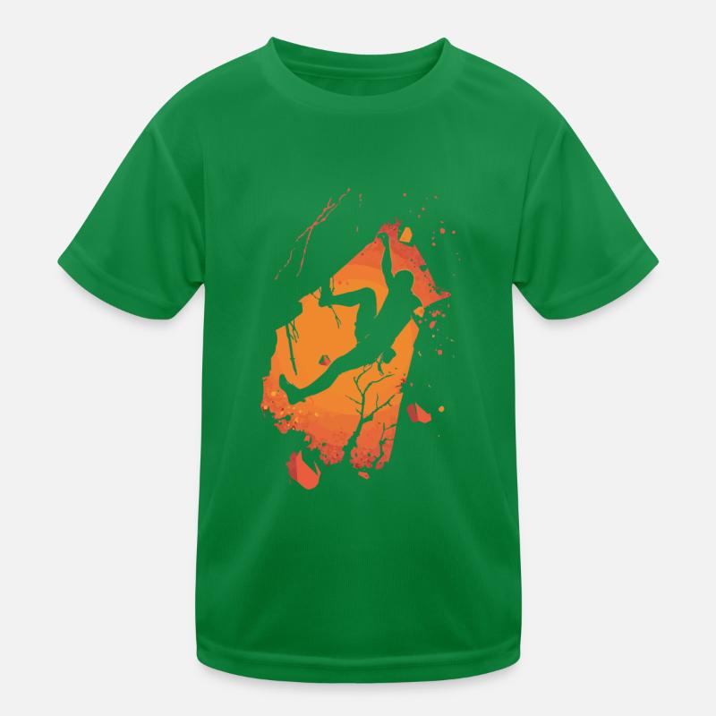 Climber's Fire Kids Functional T-Shirt