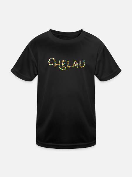 Helau Karneval Fastnacht Fasching Fassenacht Party - Kinder Funktions-T-Shirt - Schwarz - Vorne