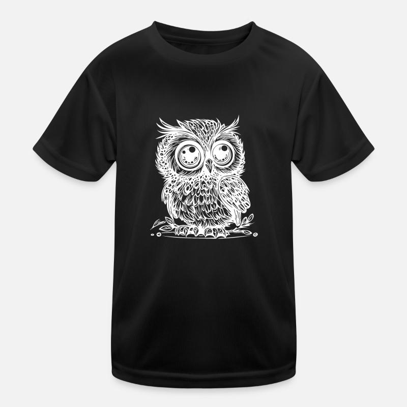 Süsse Eule - Kleiner Kauz Kinder Funktions-T-Shirt