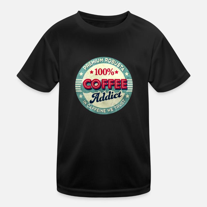 Coffee addict Kids Functional T-Shirt