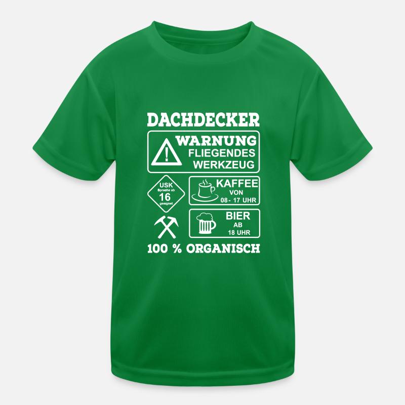 Dachdecker Kinder Funktions-T-Shirt