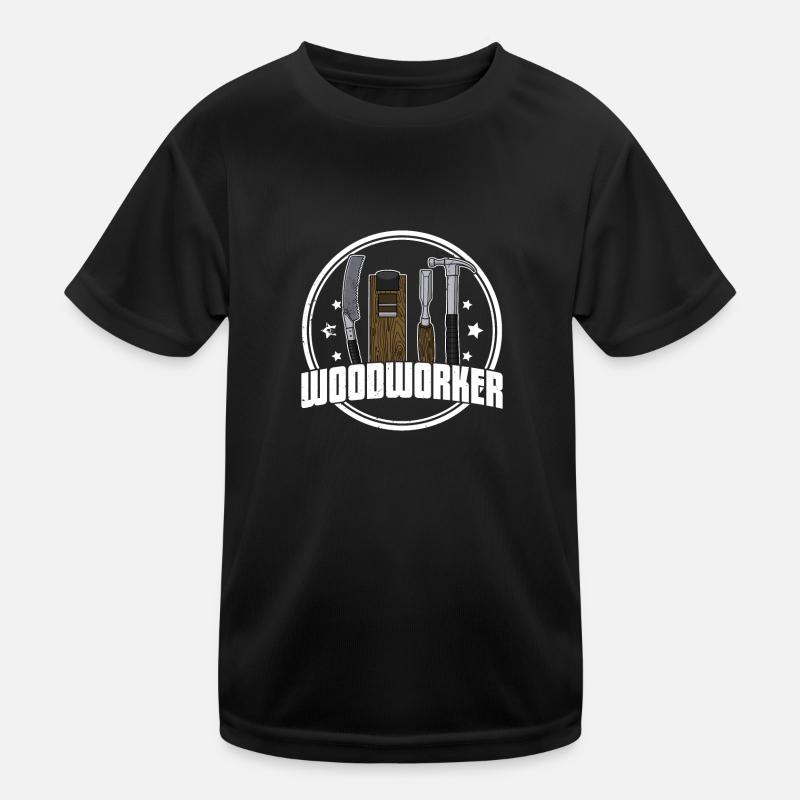 carpenter carpentry carpentry woodworker profession Kids Functional T-Shirt