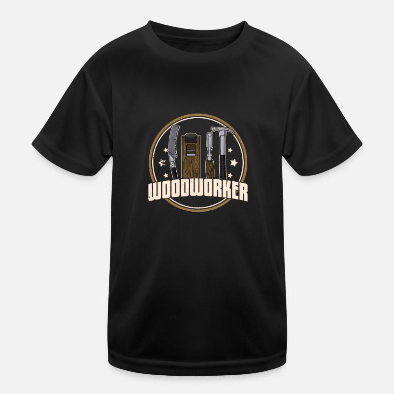 carpenter carpentry carpentry woodworker profession Kids Functional T-Shirt