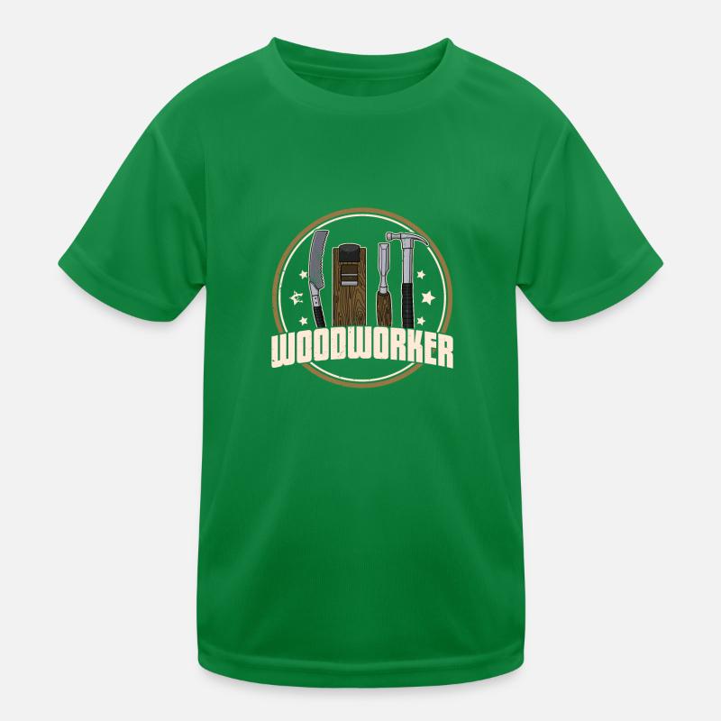 carpenter carpentry carpentry woodworker profession Kids Functional T-Shirt