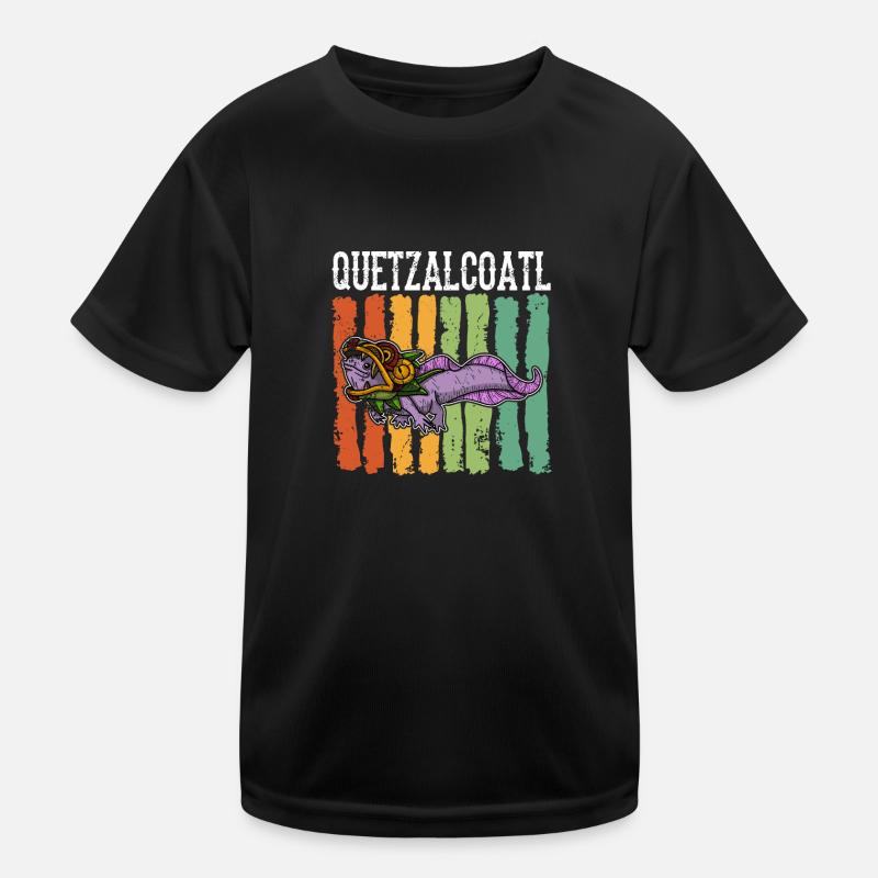 Quetzalcoatl Axolotl Mexico Aztecs Deity Kids Functional T-Shirt