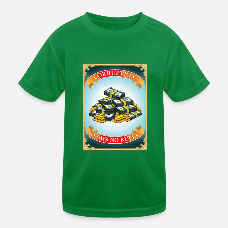 Corruption knows no rules Kids Functional T-Shirt