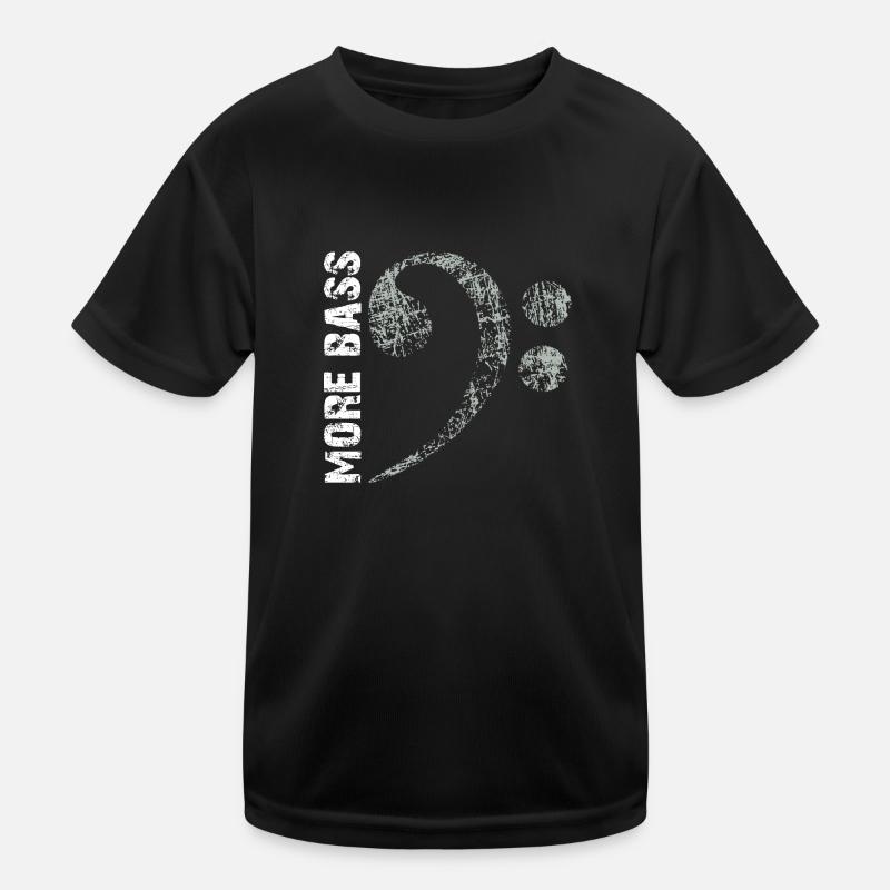 Plus de basses s’il vous plaît, grosse clé de fa T-shirt sport Enfant