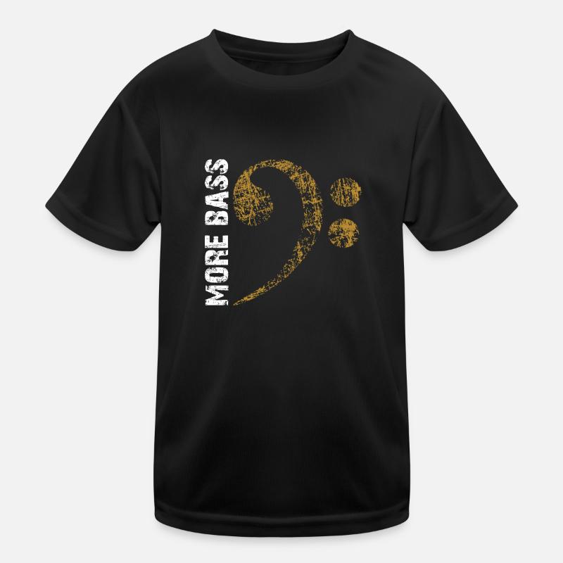 Plus de basses s’il vous plaît, grosse clé de fa T-shirt sport Enfant