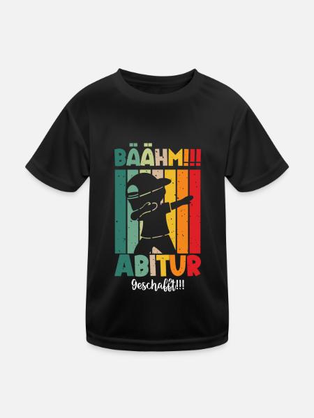 Abitur 2024 Geschafft - Kinder Funktions-T-Shirt - Schwarz