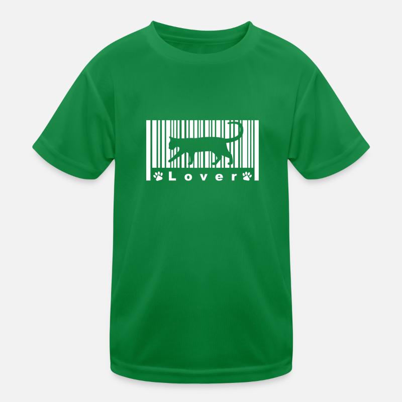 Chat - Chaton - Symbole - Code Barre - Code Barre T-shirt sport Enfant