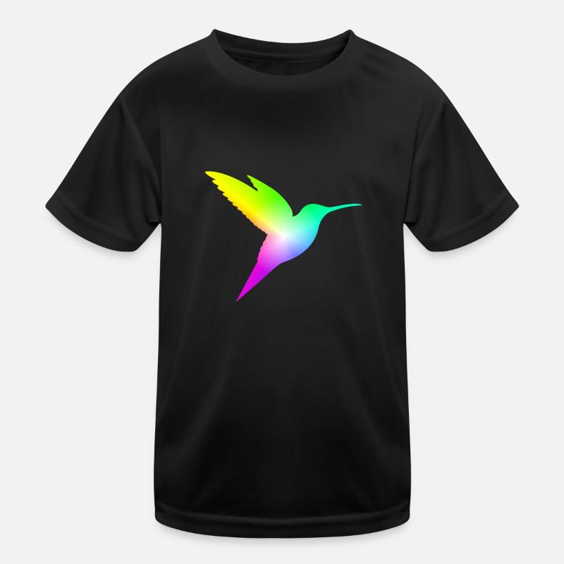Gradient Bird Kids Functional T-Shirt
