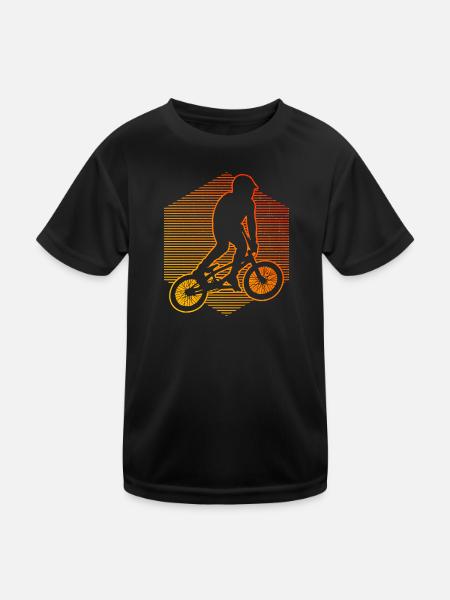 Femmes bmx bike hommes bmx young bmx bike - T-shirt sport Enfant - noir - Devant
