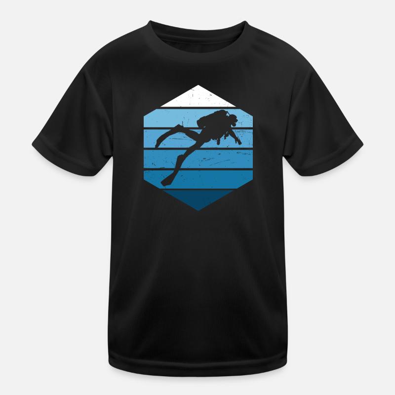 Ladies Scuba Diver Scuba Diving Kids Functional T-Shirt