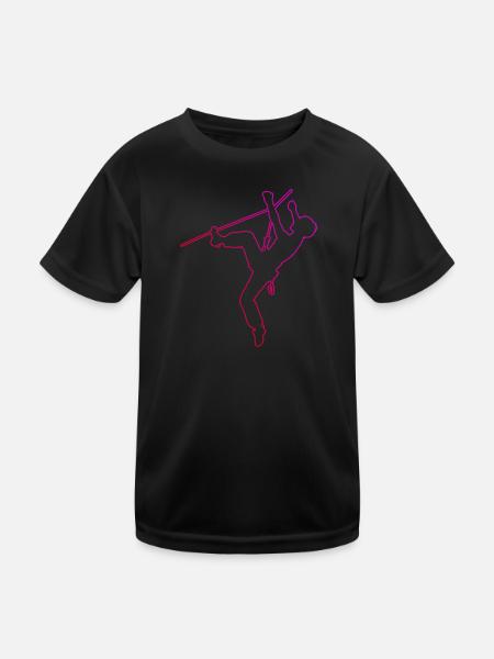 Bloc Femmes Escalade de bloc Hommes - T-shirt sport Enfant - noir - Devant