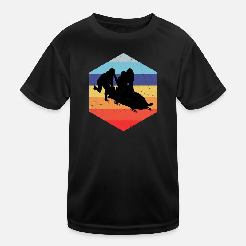 Men's two-man bobsleigh track Bobsleigh riding Bobsleigh Kids Functional T-Shirt