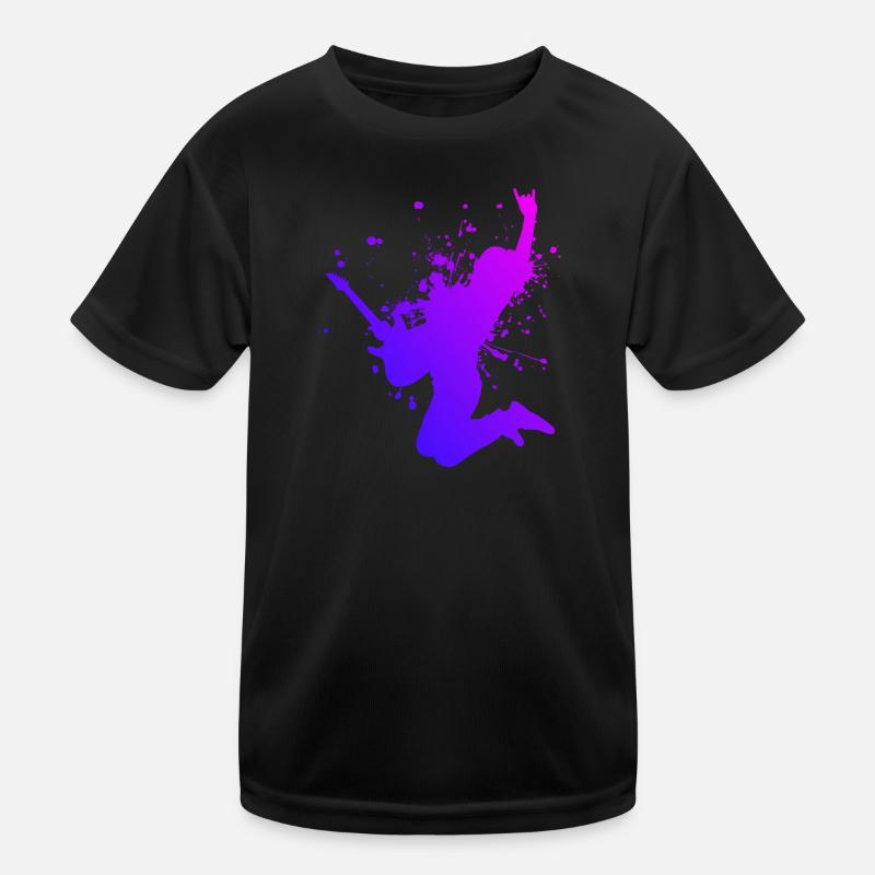 E-gitarre Gitarrenspieler Gitarre classical guitar Kinder Funktions-T-Shirt